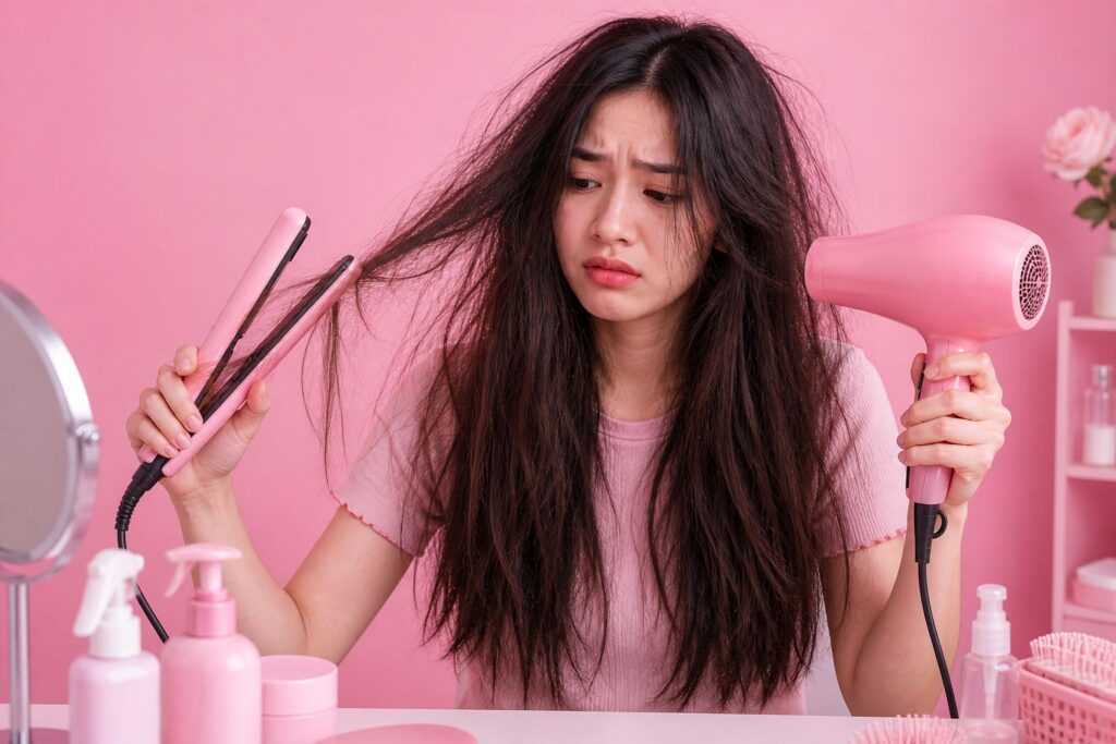 Rambut Rusak Akibat Catokan Dan Hair Dryer